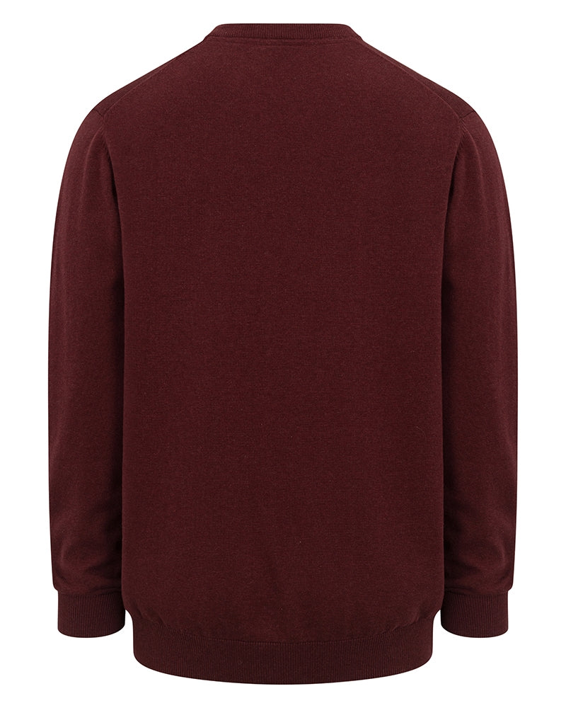 Hoggs Of Fife Stirling II LS Pullover Berry Red