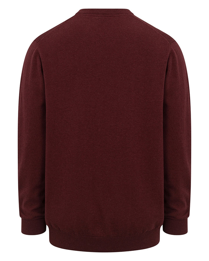 Hoggs Of Fife Stirling II LS Pullover Berry Red