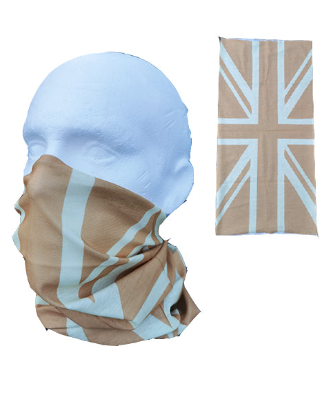 UK Flag Tactical Snood in brown